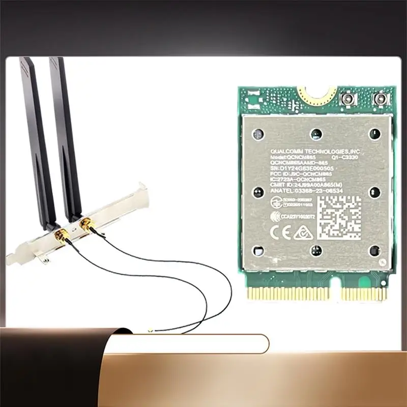 Wifi7 QCNCM865 Bluetooth 5.4Wireless Wifi Card Bluetooth 5.4 Wireless Wi-Fi For Win11-N35R
Wifi7 QCNCM865 Bluetooth 5.4Wireless Wifi Card Bluetooth 5.4 Wireless Wi-Fi For Win11-N35R