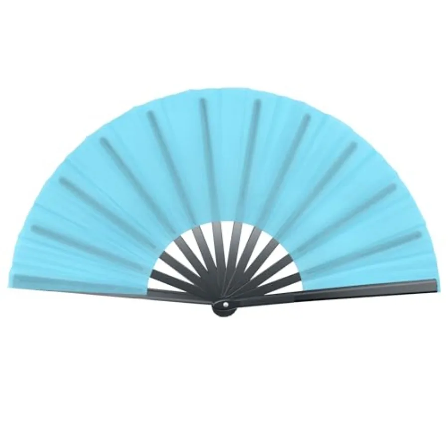 Large Folding Hand Held Fan Sturdy 13 Inch Nylon-Cloth Vintage Retro Fabric Big Rave Clack Fan for Line Dancing Chinese Kung Fu
Large Folding Hand Held Fan Sturdy 13 Inch Nylon-Cloth Vintage Retro Fabric Big Rave Clack Fan for Line Dancing Chinese Kung Fu