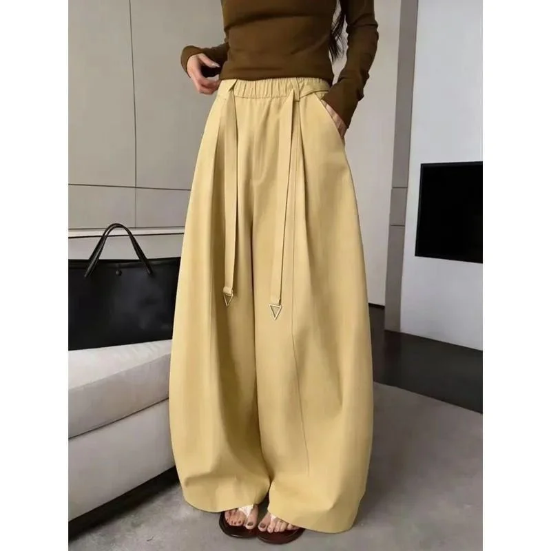 Bending Knife Pants Women's Summer 2026 New High Waisted Lace Up Casual Pants Loose Wide Leg Straight Tube Balloon Pants
Bending Knife Pants Women's Summer 2026 New High Waisted Lace Up Casual Pants Loose Wide Leg Straight Tube Balloon Pants