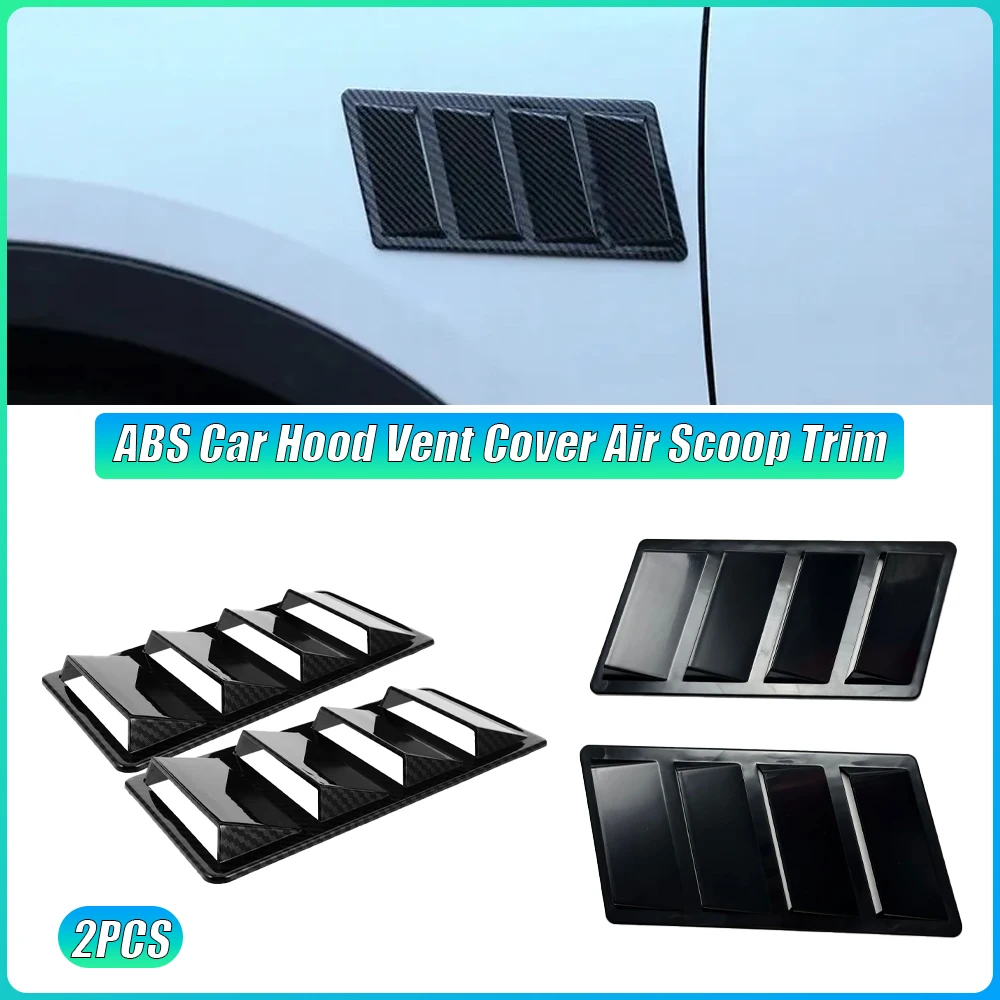 2Pcs High Quality Universal ABS Car Hood Vent Cover & Air Scoop Trim Exterior Intake Decoration Bonnet Accessories
2Pcs High Quality Universal ABS Car Hood Vent Cover & Air Scoop Trim Exterior Intake Decoration Bonnet Accessories