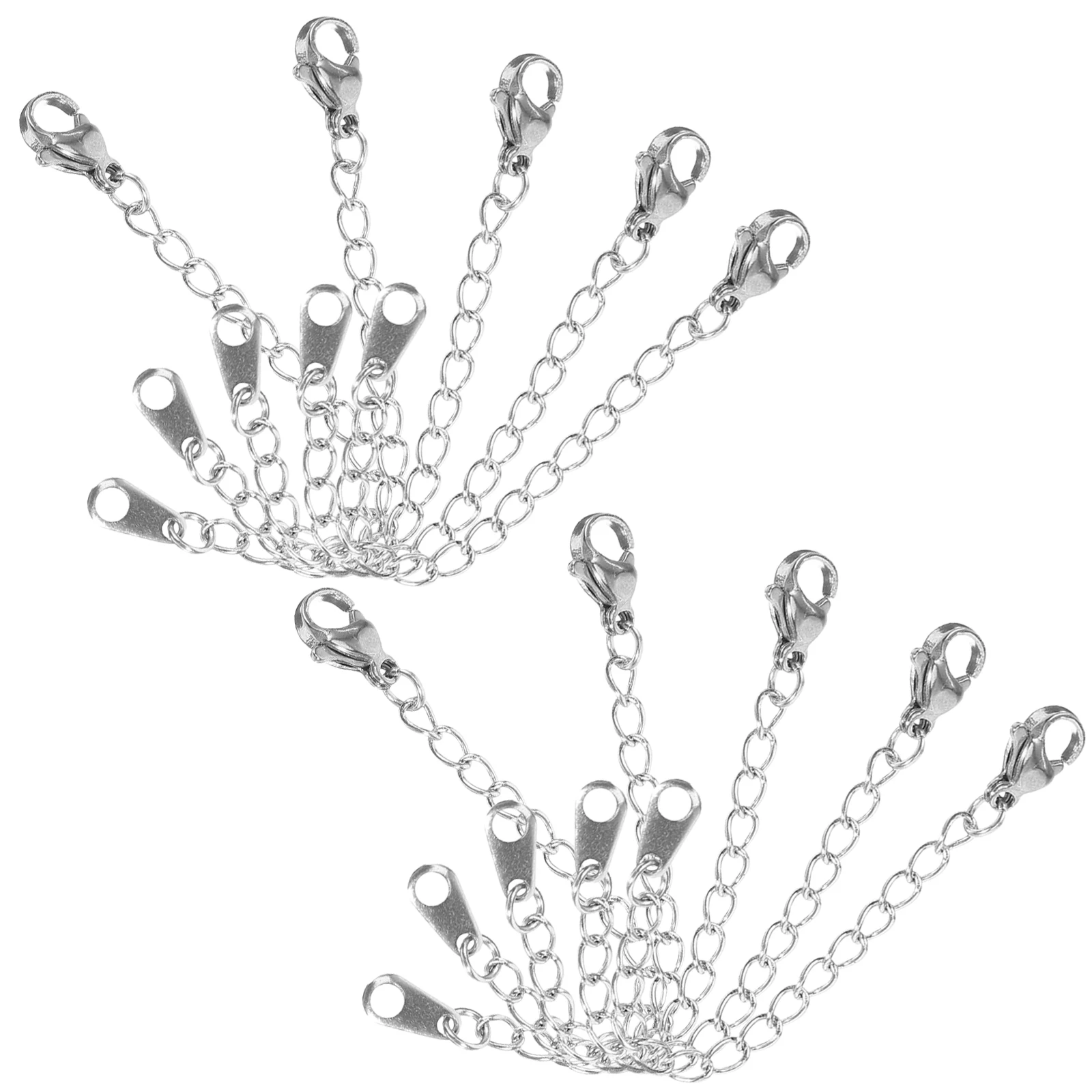20pcs Extender Stainless Steel Chains Bracelets Anklet Lobster Clasp Bracelet Extender Chains DIY Jewelry Making Materials
20pcs Extender Stainless Steel Chains Bracelets Anklet Lobster Clasp Bracelet Extender Chains DIY Jewelry Making Materials