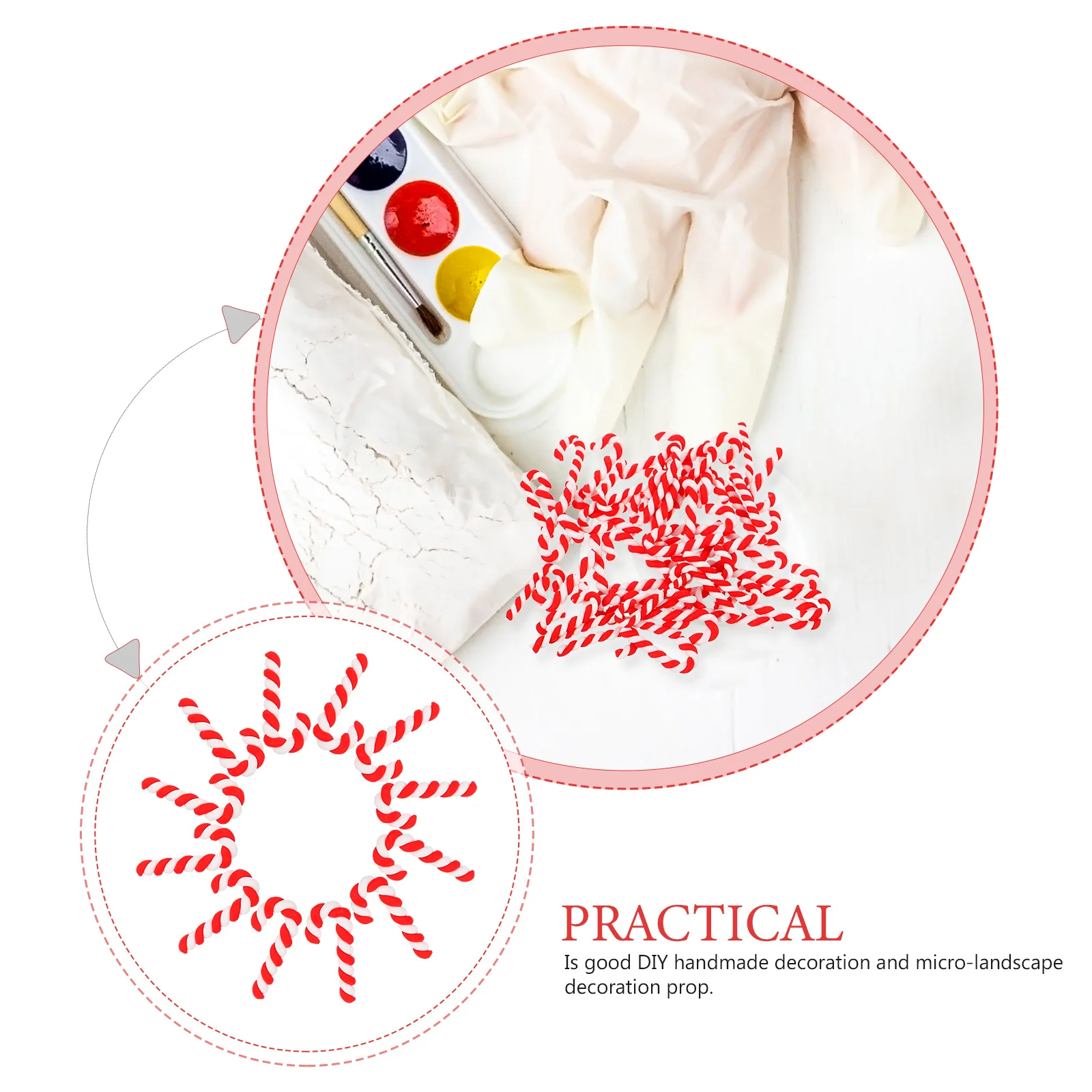 50 Pcs Soft Ceramic Crutches DIY Christmas Decor Shape Decorations Xmas Prop Theme Accessories Novelty Holiday
50 Pcs Soft Ceramic Crutches DIY Christmas Decor Shape Decorations Xmas Prop Theme Accessories Novelty Holiday