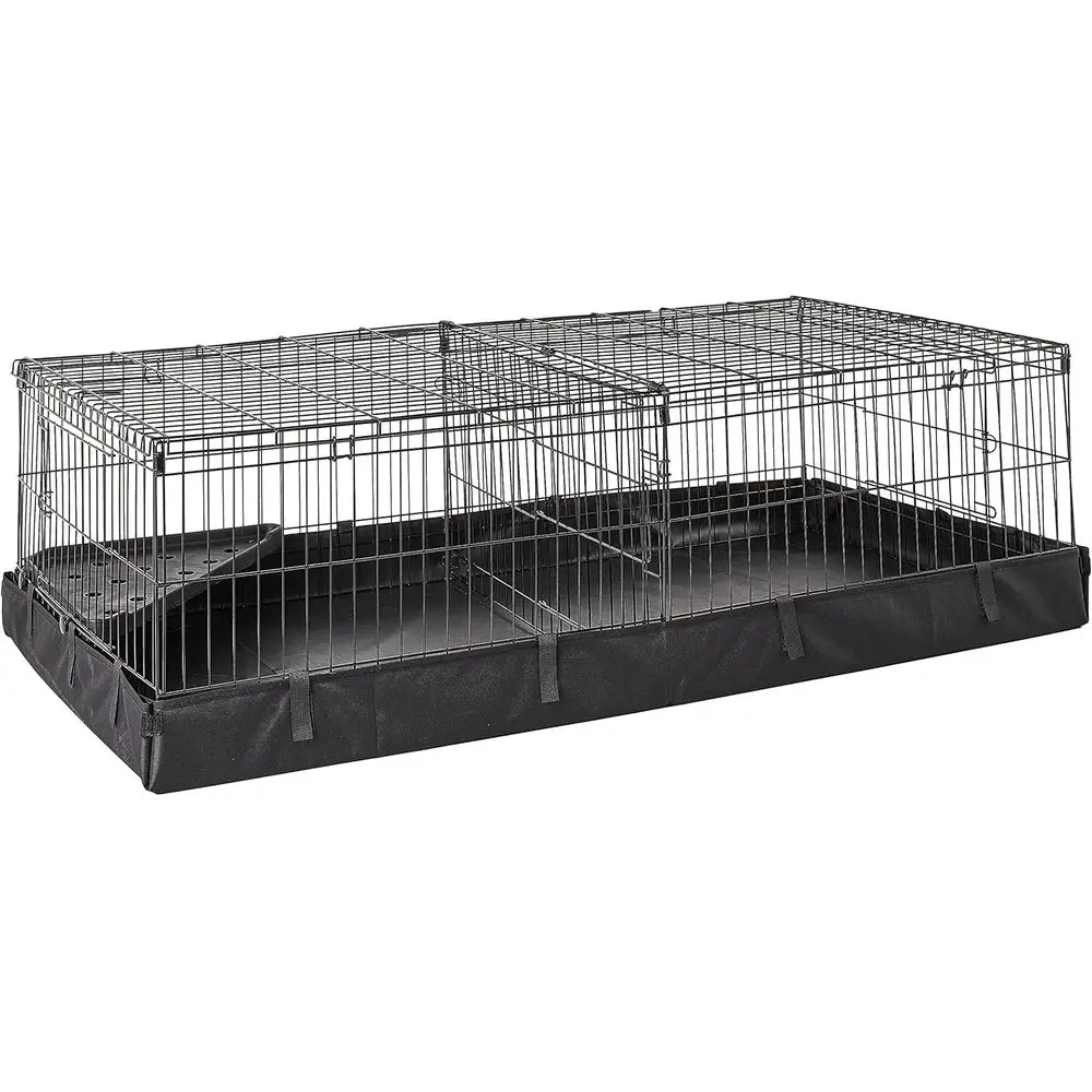Leakproo Canvas Bottom Guinea Pig Pet Cage with Divider Set, Black, 47.6"L x 24.2"W x 14.0"H
Leakproo Canvas Bottom Guinea Pig Pet Cage with Divider Set, Black, 47.6"L x 24.2"W x 14.0"H