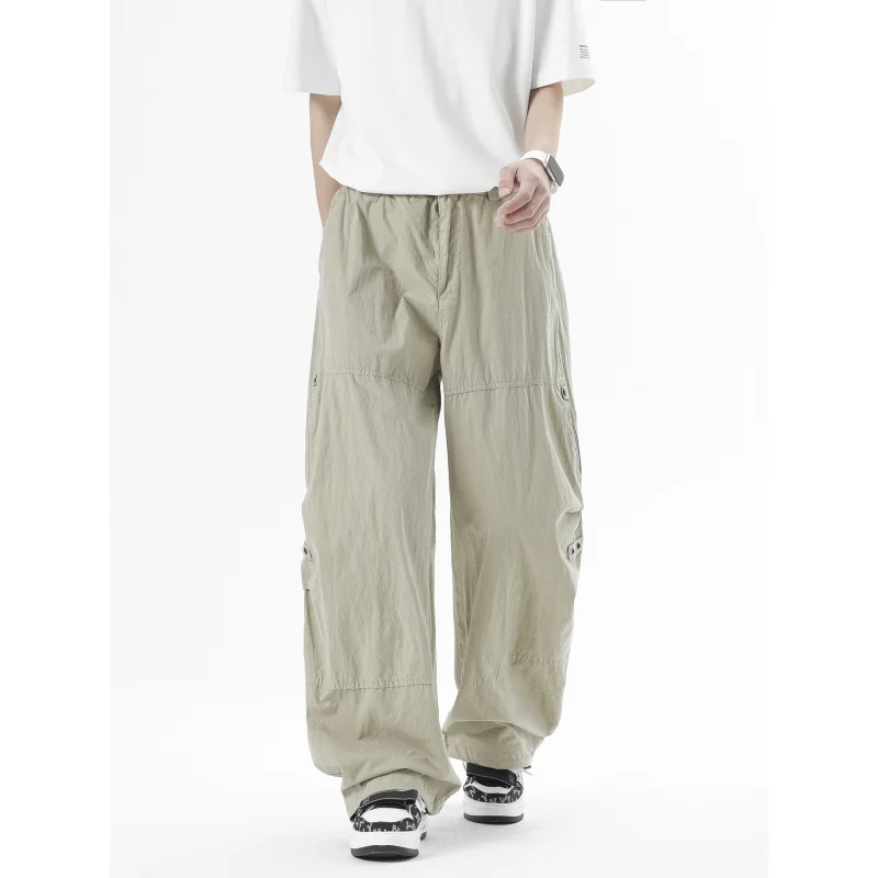 Retro work pants for men in summer, thin, multi pocket, loose, wide leg, straight leg casual pants
Retro work pants for men in summer, thin, multi pocket, loose, wide leg, straight leg casual pants