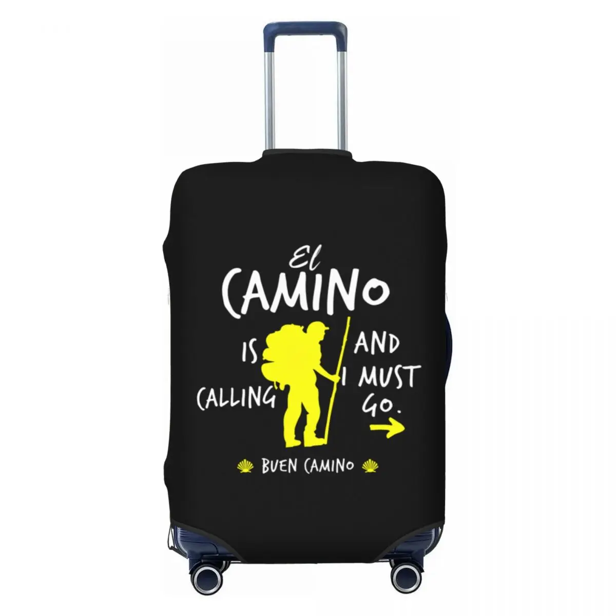 Custom Cute Buen Camino De Santiago Luggage Cover Protector Elastic El Camino Is Calling And I Must Go Travel Suitcase Covers
Custom Cute Buen Camino De Santiago Luggage Cover Protector Elastic El Camino Is Calling And I Must Go Travel Suitcase Covers