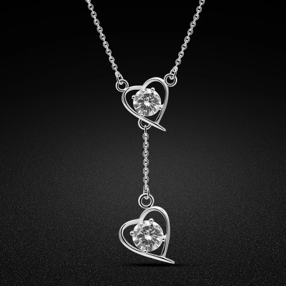 Chic Tassel Love 925 Silver Necklace for Women Zircon Heart Pendant Fashion Necklace Delicate Charm Elegant Jewelry Gifts
Chic Tassel Love 925 Silver Necklace for Women Zircon Heart Pendant Fashion Necklace Delicate Charm Elegant Jewelry Gifts