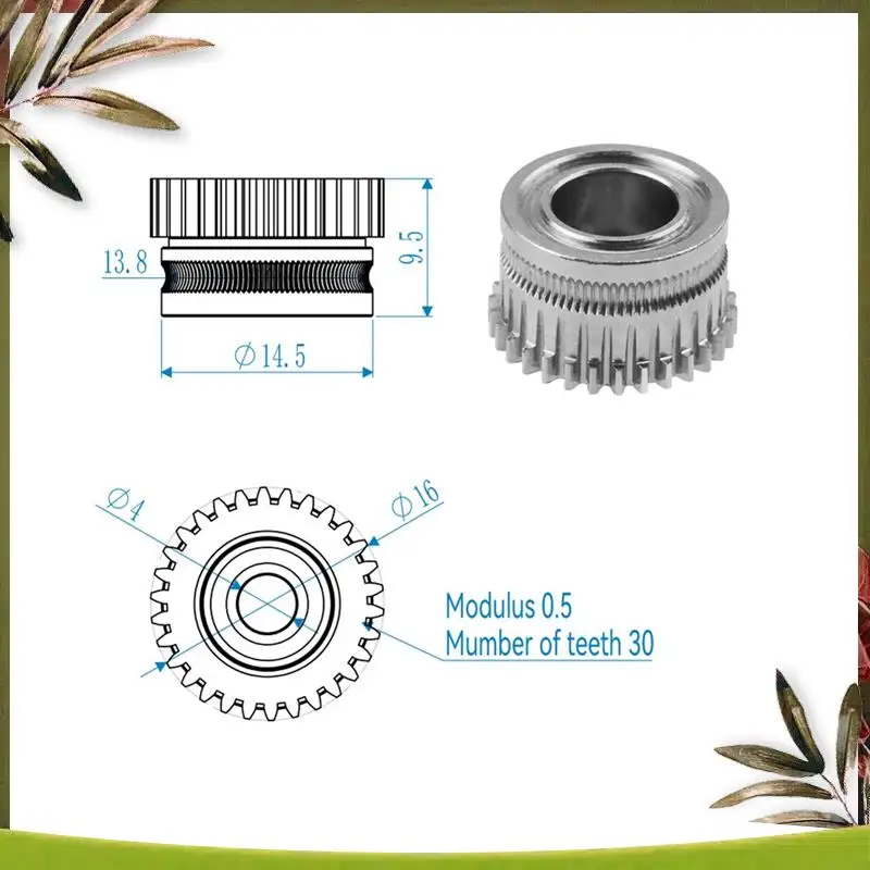 New-Hardened Steel Extruder Gear For K1/K1C/K1 Max/Ender3v3/V3plus Wear-Resistant Dual Gear
New-Hardened Steel Extruder Gear For K1/K1C/K1 Max/Ender3v3/V3plus Wear-Resistant Dual Gear