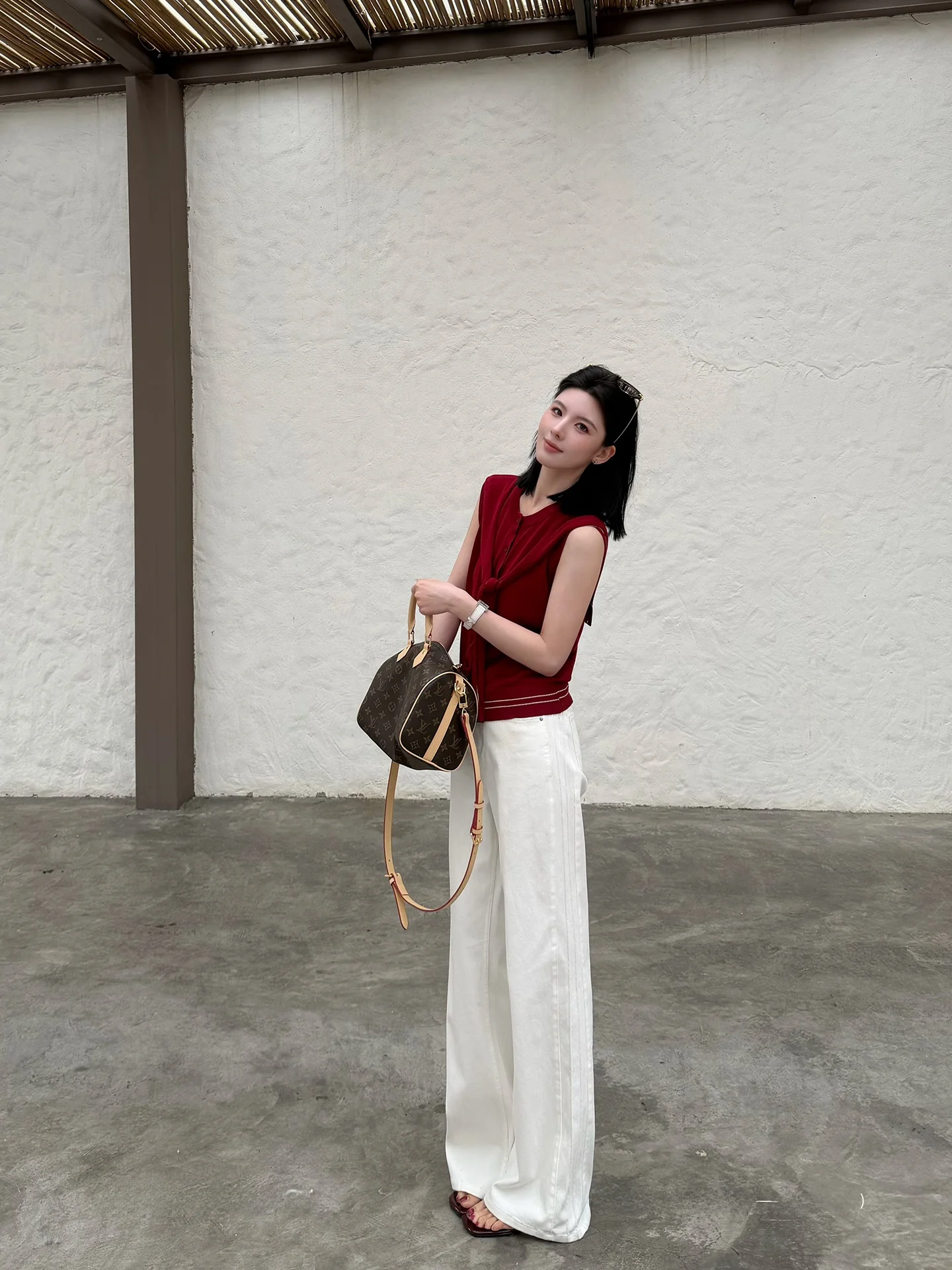 White Straight Leg Wide Leg Pants Women's Fashionable Versatile Pants Korean Style Natural Waist Cotton Blend Zipper Closure
White Straight Leg Wide Leg Pants Women's Fashionable Versatile Pants Korean Style Natural Waist Cotton Blend Zipper Closure