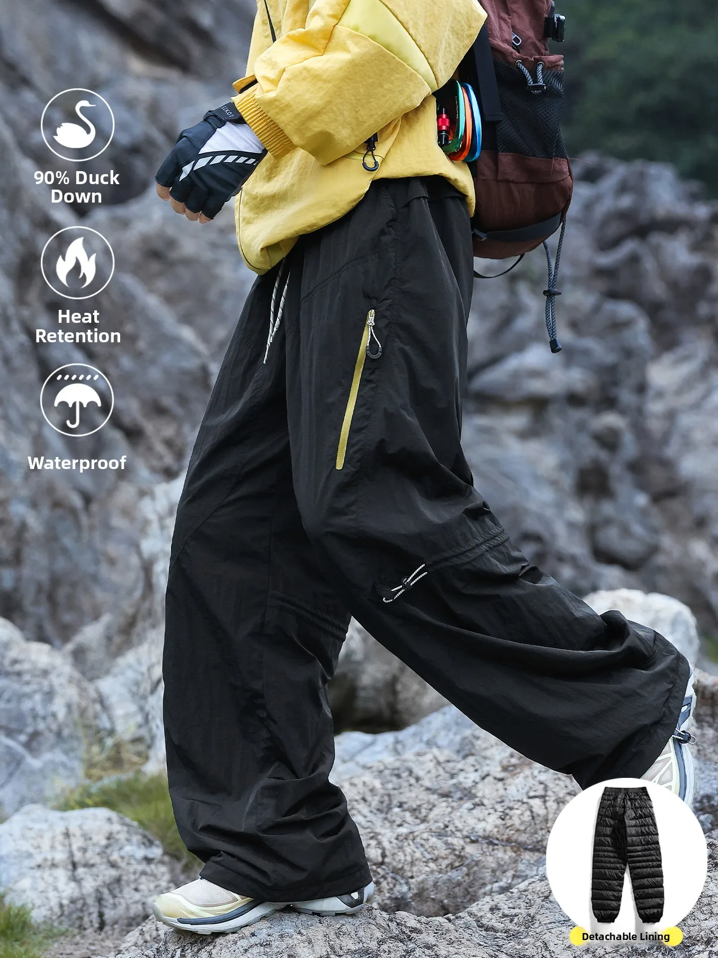 Мужские уличные брюки-трансформеры с отстегивающейся внутренней подкладкой, водонепроницаемые рабочие брюки для альпинизма, молодежная модная одежда
Мужские уличные брюки-трансформеры с отстегивающейся внутренней подкладкой, водонепроницаемые рабочие брюки для альпинизма, молодежная модная одежда