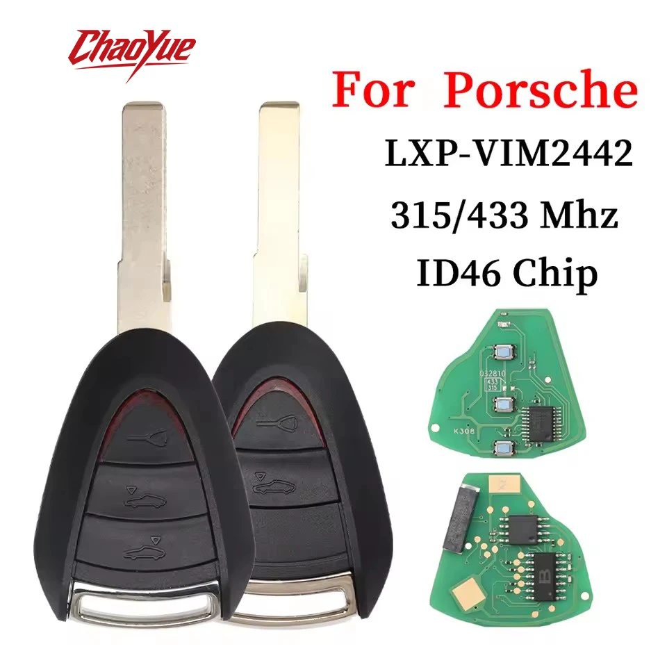 ChaoYue Head Car Remote Key For Porsche Carrera Cayman 911 987 996 997 Boxster S 2S 4S Turbo Targa 315Mhz/433Mhz ID46 Chip
ChaoYue Head Car Remote Key For Porsche Carrera Cayman 911 987 996 997 Boxster S 2S 4S Turbo Targa 315Mhz/433Mhz ID46 Chip