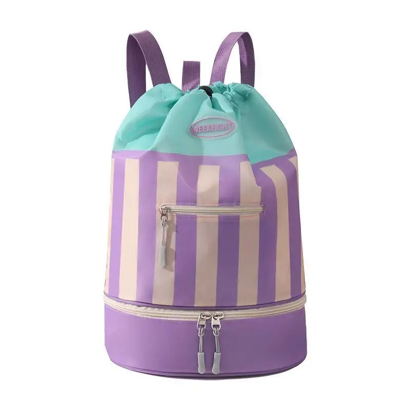 Striped Waterproof Kids Swim Backpack Dry Wet Separation Large Capacity Lightweight Beach Storage Pack
Striped Waterproof Kids Swim Backpack Dry Wet Separation Large Capacity Lightweight Beach Storage Pack