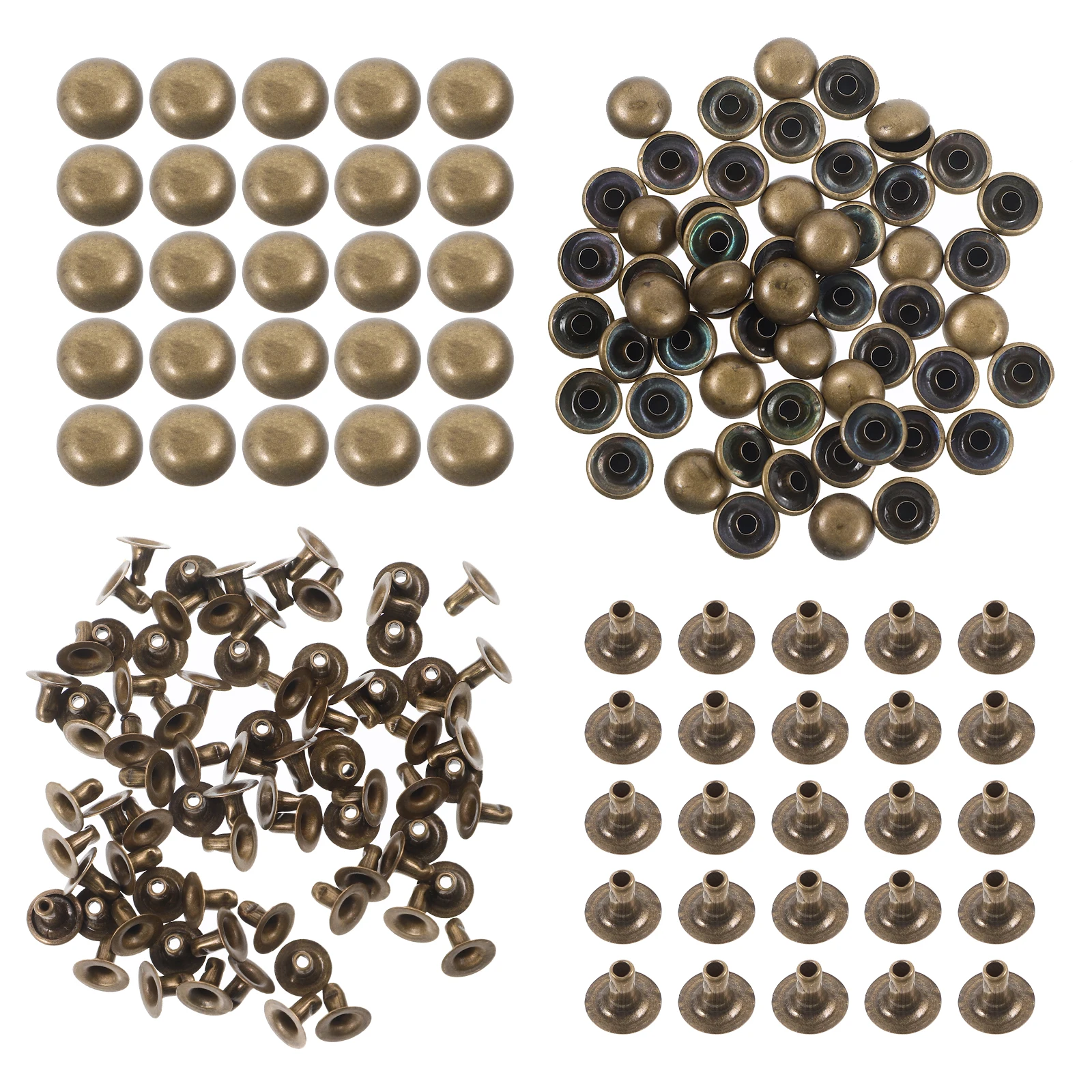 100pcs Round Rivet Accessories 10mm Metal Punk Rivet Spikes Kit Punk Spikes for Clothing Bag Decorative DIY Studs Set
100pcs Round Rivet Accessories 10mm Metal Punk Rivet Spikes Kit Punk Spikes for Clothing Bag Decorative DIY Studs Set