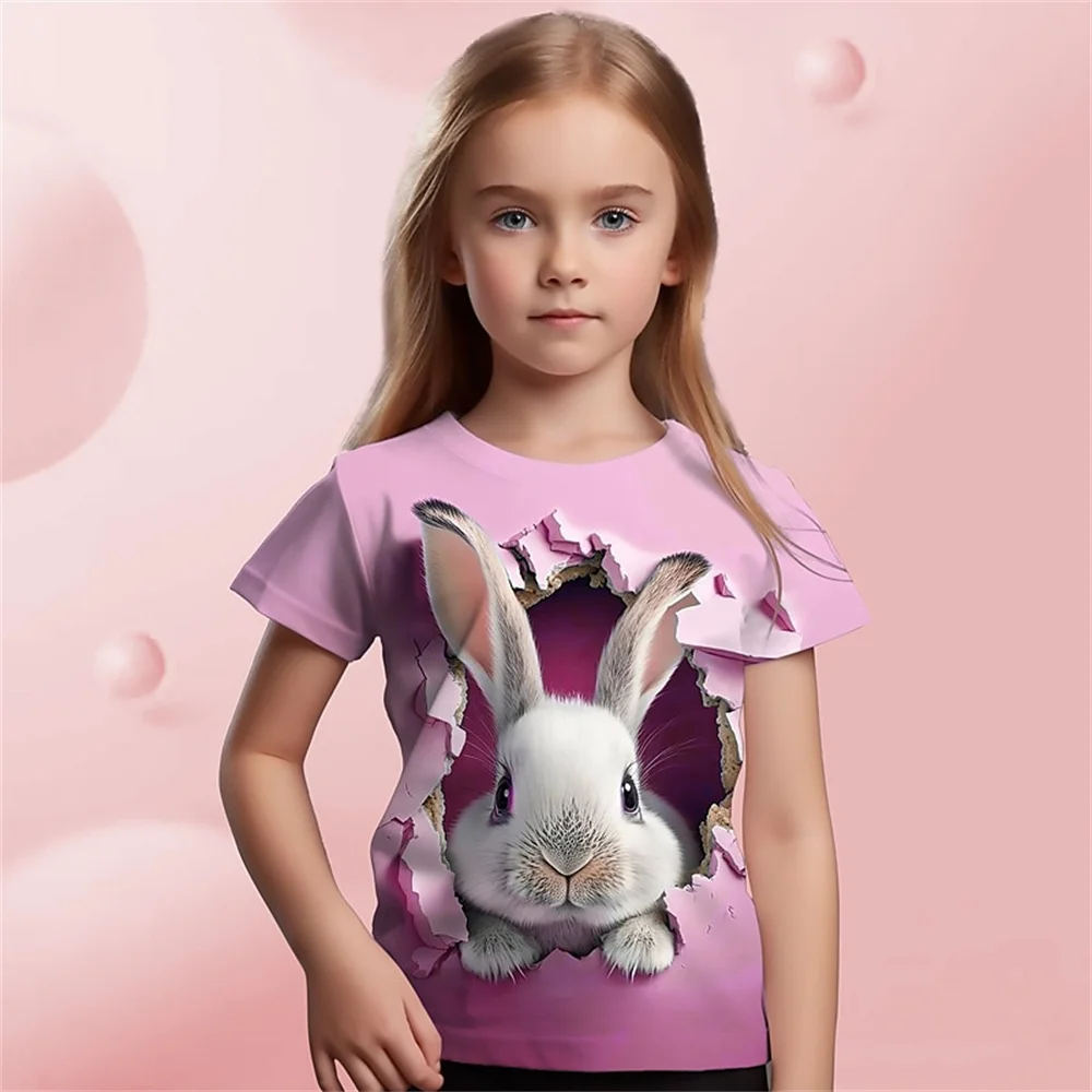 2025 Animal Rabbit 3d Print T Shirt For Girls Cute Girl T Shirts Kids Gift Tee Short Sleeve Casual Top Children's Clothing
2025 Animal Rabbit 3d Print T Shirt For Girls Cute Girl T Shirts Kids Gift Tee Short Sleeve Casual Top Children's Clothing