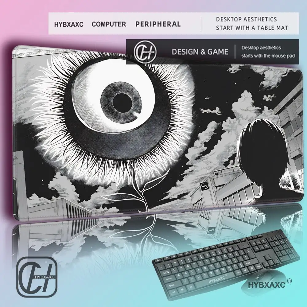 HYBXAXC Creepy Eyes Anime Mousepad Shojo Manga, Japanese Moody mousepad, Black White keyboard wrist rest, Monster Desk MTG Play
HYBXAXC Creepy Eyes Anime Mousepad Shojo Manga, Japanese Moody mousepad, Black White keyboard wrist rest, Monster Desk MTG Play