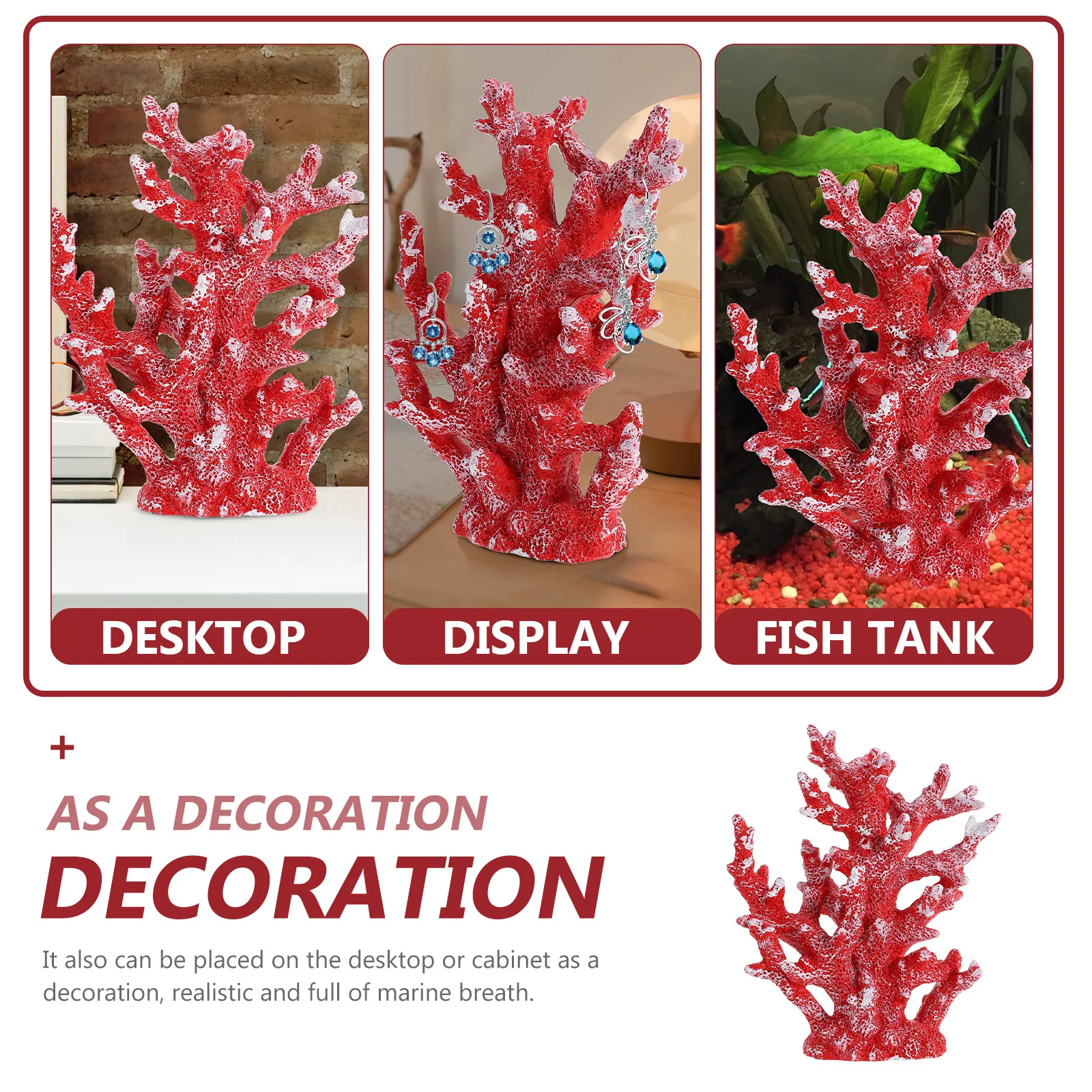 Artificial Coral Plant Ornament Resin Coral Ornaments Aquarium Landscape Decor Natural Feeling Fish Tank Fish Tank Decor
Artificial Coral Plant Ornament Resin Coral Ornaments Aquarium Landscape Decor Natural Feeling Fish Tank Fish Tank Decor