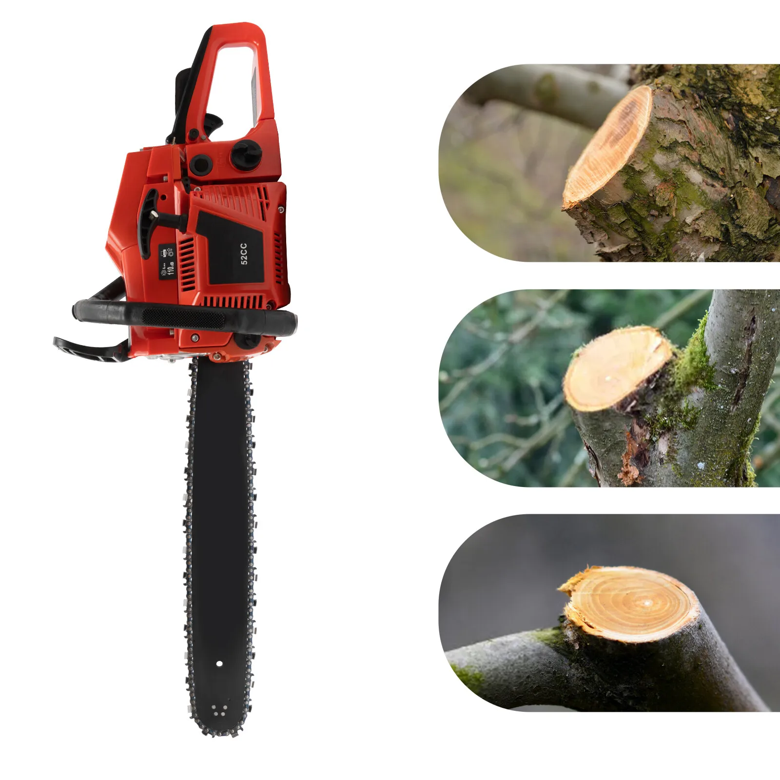 52cc 2.2kW2-Stroke Engine Gasoline Chainsaw 52cc 2.2Kw 20 Inch Chainsaw For Wood Cutting
52cc 2.2kW2-Stroke Engine Gasoline Chainsaw 52cc 2.2Kw 20 Inch Chainsaw For Wood Cutting