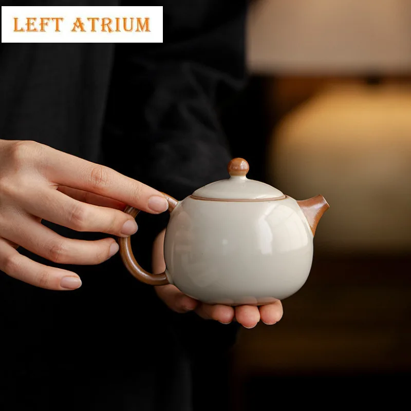 180ml Ru Kiln Rice Yellow Xishi Teapot Retro Tea Infuser Pot Tea Maker Kettle With Filter Chinese Tea Set Accessories Ornaments
180ml Ru Kiln Rice Yellow Xishi Teapot Retro Tea Infuser Pot Tea Maker Kettle With Filter Chinese Tea Set Accessories Ornaments