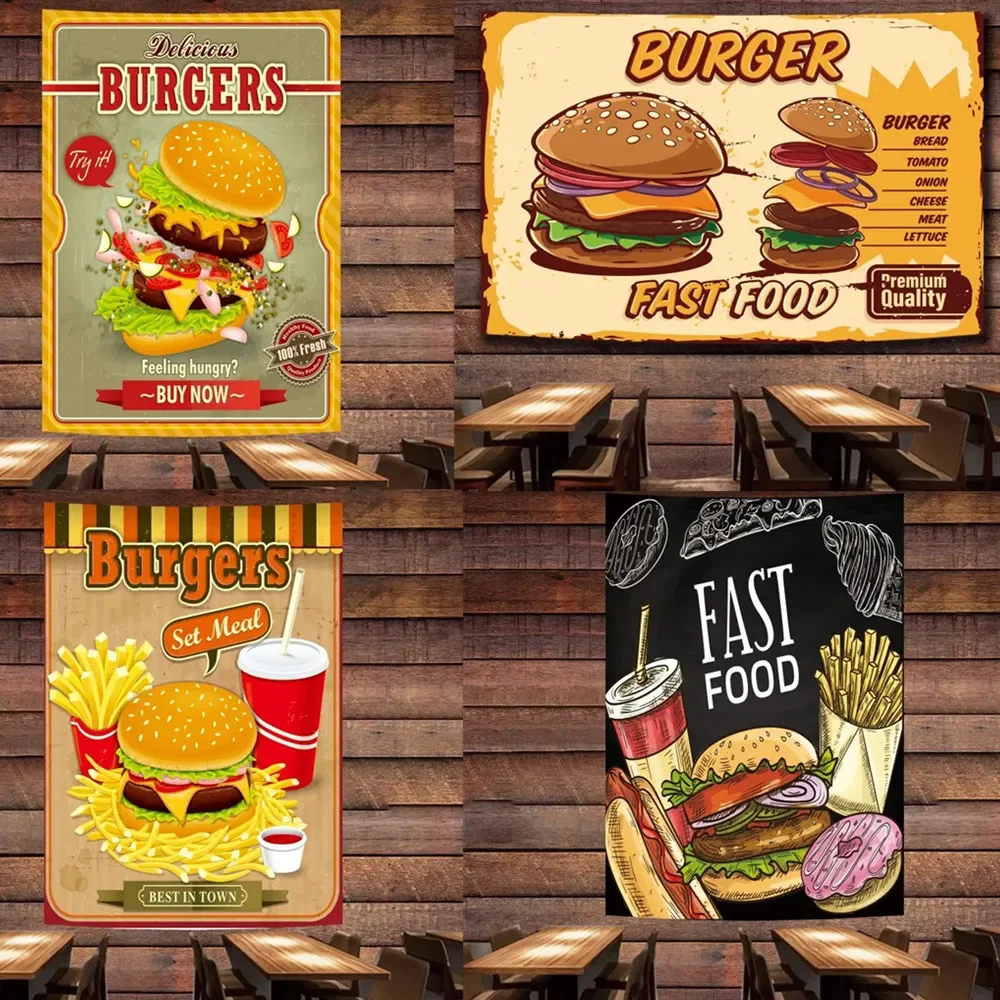 Hamburger Fast Food Art Poster Wall Hanging Flag Canvas Painting Tapestry Wall Art Banner Restaurant kitchen Home Decor Sticker
Hamburger Fast Food Art Poster Wall Hanging Flag Canvas Painting Tapestry Wall Art Banner Restaurant kitchen Home Decor Sticker