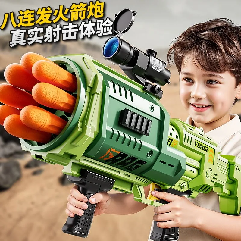 5-14 Years Boys Toy Gift - Simulated RPG Rocket Launcher with Continuous Soft Darts
5-14 Years Boys Toy Gift - Simulated RPG Rocket Launcher with Continuous Soft Darts