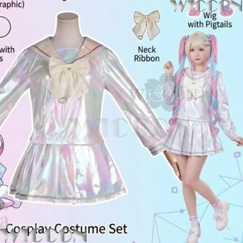 Movie NEEDY OVERDOSE Cosplay Kangel OMGkawaiiAngel Jirai Kei Laser JK Dress Y2K Fashion Wigs Halloween 코스프레 Navidad Carnaval
Movie NEEDY OVERDOSE Cosplay Kangel OMGkawaiiAngel Jirai Kei Laser JK Dress Y2K Fashion Wigs Halloween 코스프레 Navidad Carnaval
