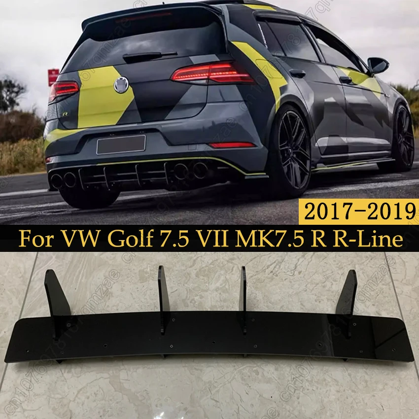 Maxton Style Gloss Black Rear Bumper Diffuser Splitter Extension Valance Aero Body Kits For VW Volkswagen Golf 7.5 R 2017-2020
Maxton Style Gloss Black Rear Bumper Diffuser Splitter Extension Valance Aero Body Kits For VW Volkswagen Golf 7.5 R 2017-2020