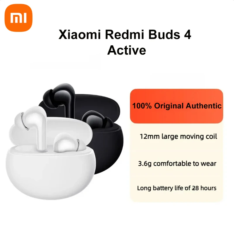 Оригинальные активные беспроводные наушники Xiaomi Redmi Buds 4, Bluetooth 5,3, спортивные наушники с шумоподавлением, водонепроницаемые игровые наушники
Оригинальные активные беспроводные наушники Xiaomi Redmi Buds 4, Bluetooth 5,3, спортивные наушники с шумоподавлением, водонепроницаемые игровые наушники