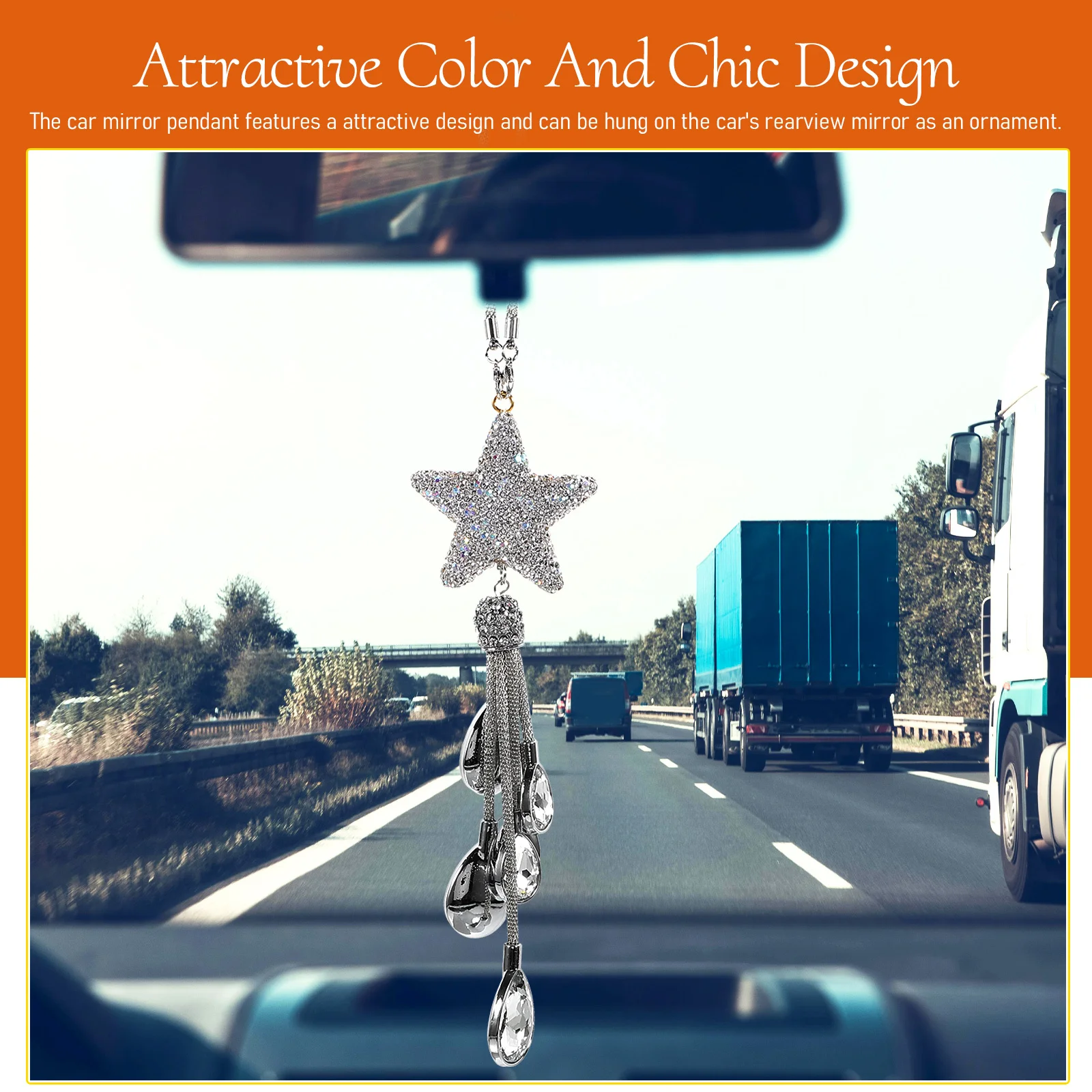 Star Shaped Car Hanging Ornament Bling Rearview Mirror Decor Vehicle Interior Pendant Compact Lightweight Design for Backpack
Star Shaped Car Hanging Ornament Bling Rearview Mirror Decor Vehicle Interior Pendant Compact Lightweight Design for Backpack