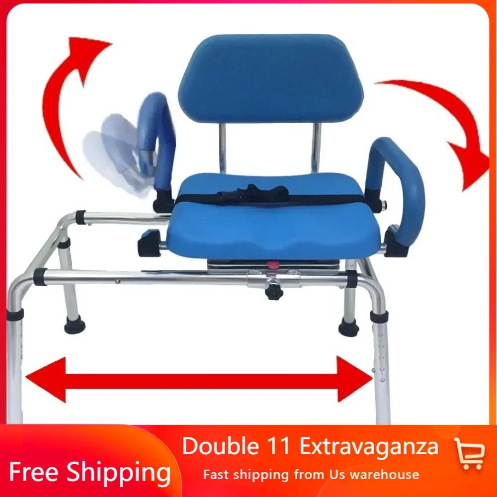 Shower Chair Tub Transfer Bench with Swivel Seat Premium Padded BathAdjustable Space for Tubs Inside Shower for Handicap Seniors
Shower Chair Tub Transfer Bench with Swivel Seat Premium Padded BathAdjustable Space for Tubs Inside Shower for Handicap Seniors