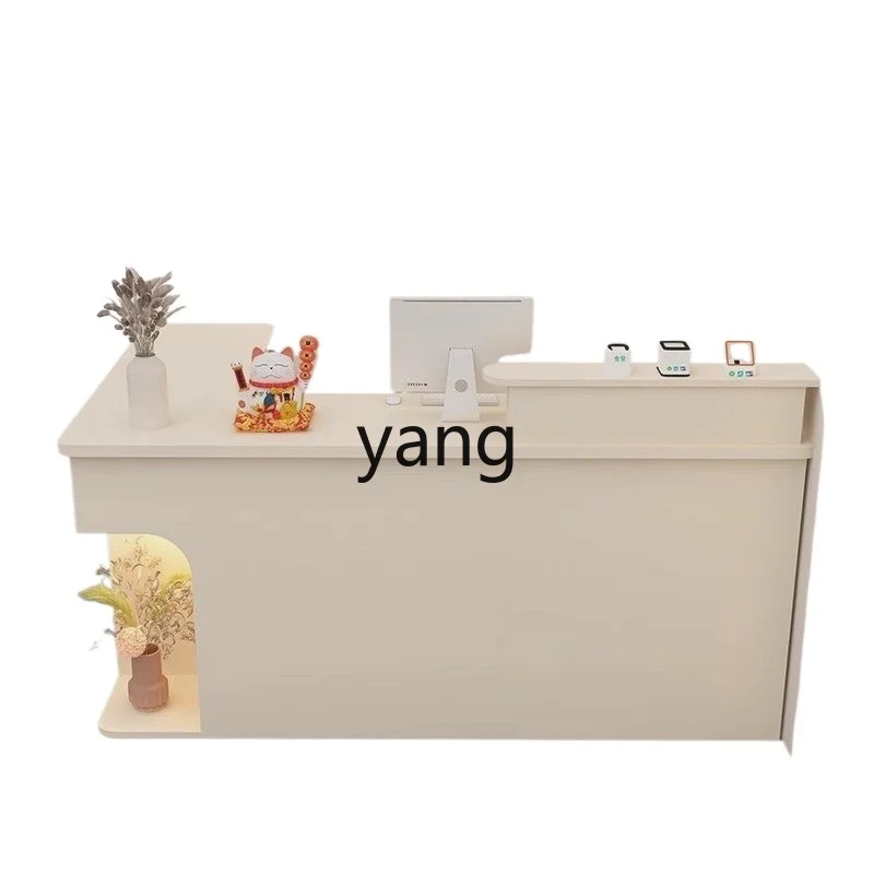Yjq corner bar beauty salon clothing store L-shaped corner counter small front desk reception
Yjq corner bar beauty salon clothing store L-shaped corner counter small front desk reception