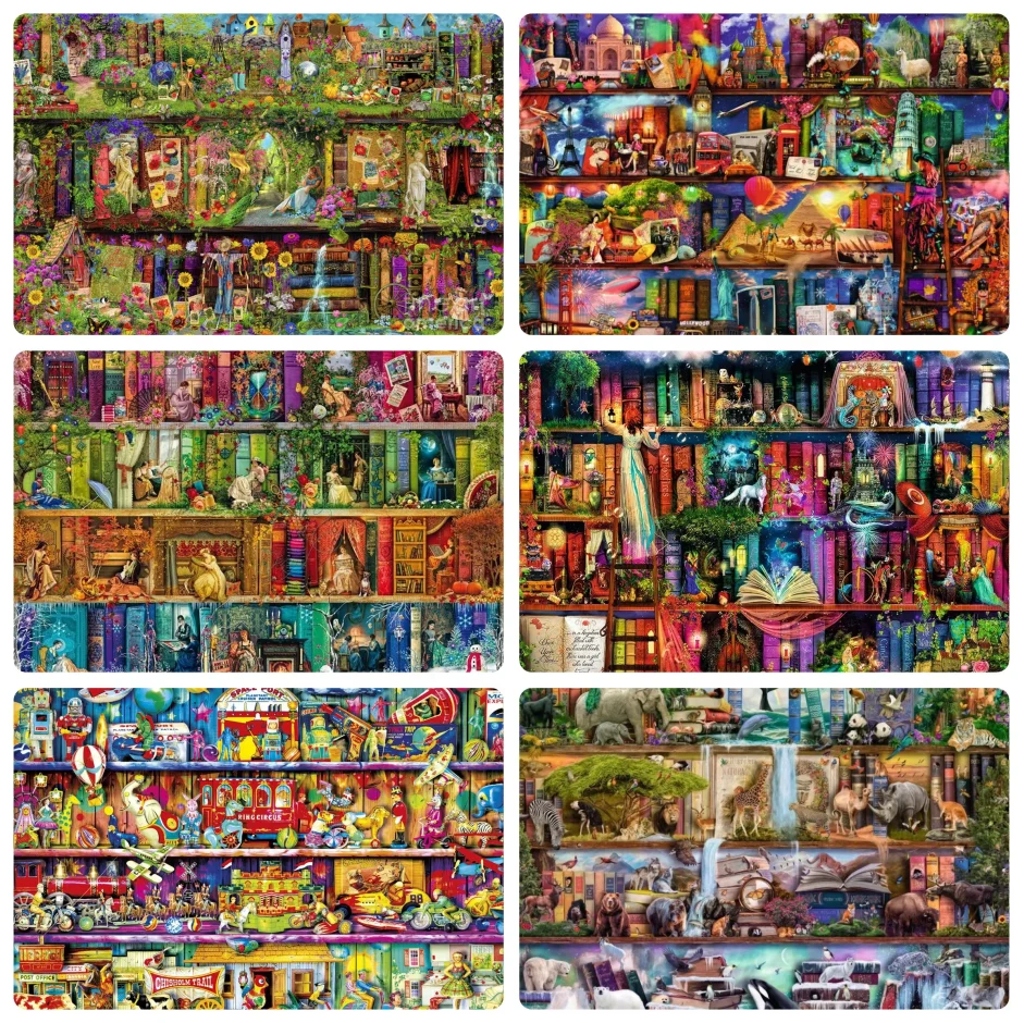 500/1000/1200/2000PCS Jigsaw Puzzle Cartoon Landscape Bookshelf Magical World Art For Adults Weekend Relaxation And Family Fun
500/1000/1200/2000PCS Jigsaw Puzzle Cartoon Landscape Bookshelf Magical World Art For Adults Weekend Relaxation And Family Fun