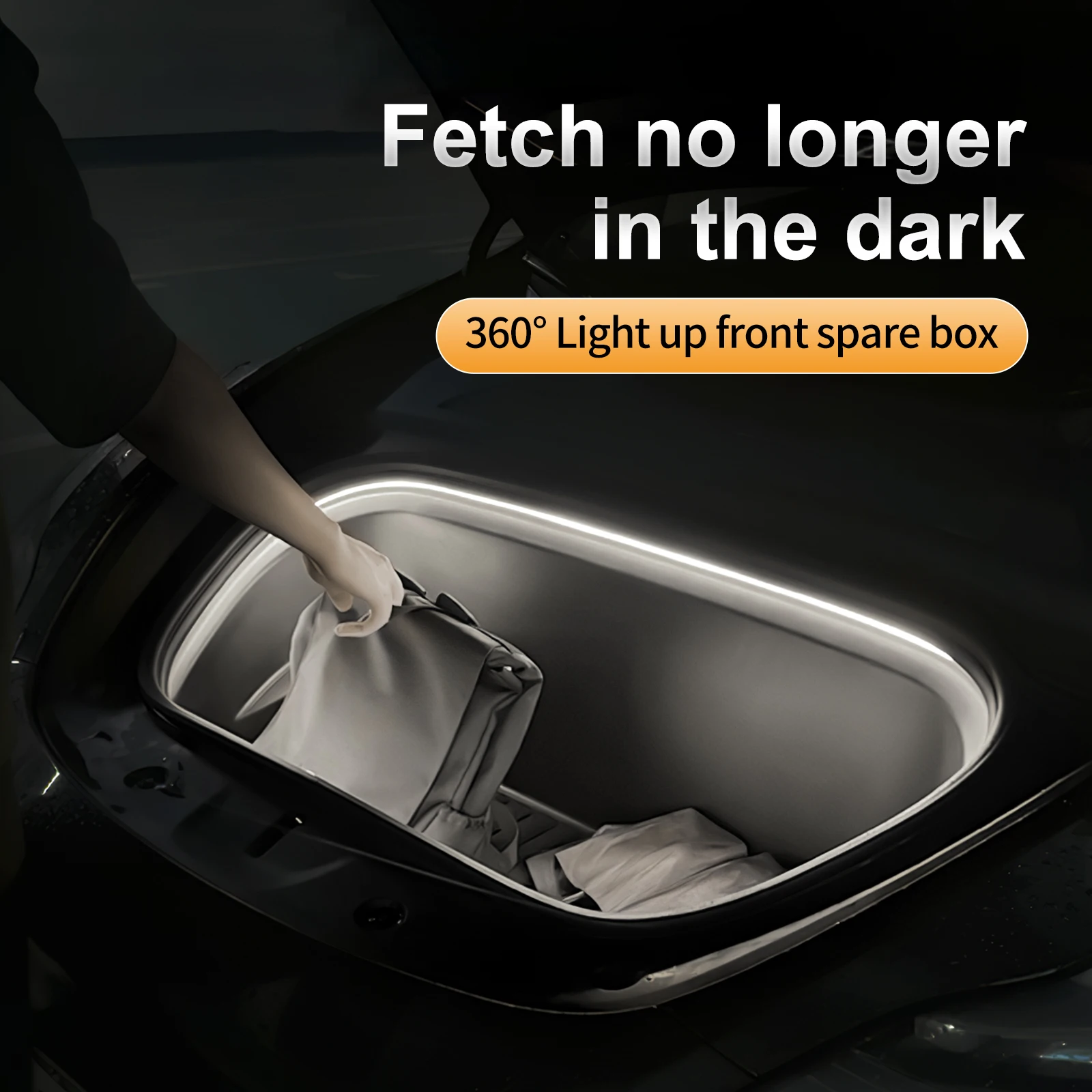 Front Trunk RGB LED Light Strip for Tesla Model 3 Ambient Lamp Custom Decorative DIY Lighting Upgrade Kit Interior Accessories
Front Trunk RGB LED Light Strip for Tesla Model 3 Ambient Lamp Custom Decorative DIY Lighting Upgrade Kit Interior Accessories