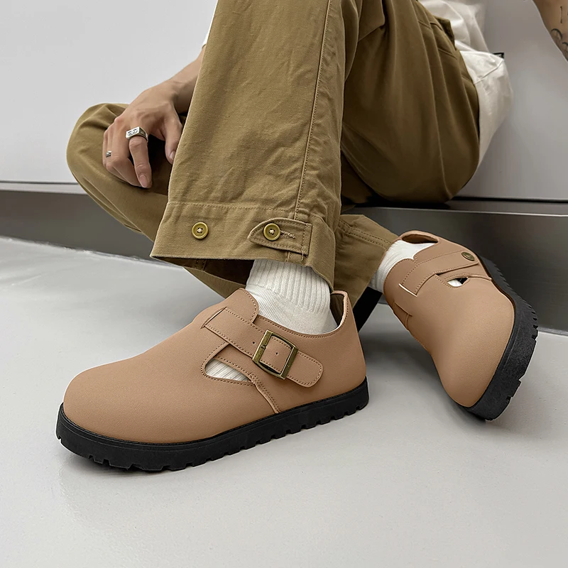 Summer Men's Shoe Fashion Platform Classic Designer Birkenstok Shoes Luxury Trend Suede Retro New Board Shoes Zapatillas
Summer Men's Shoe Fashion Platform Classic Designer Birkenstok Shoes Luxury Trend Suede Retro New Board Shoes Zapatillas