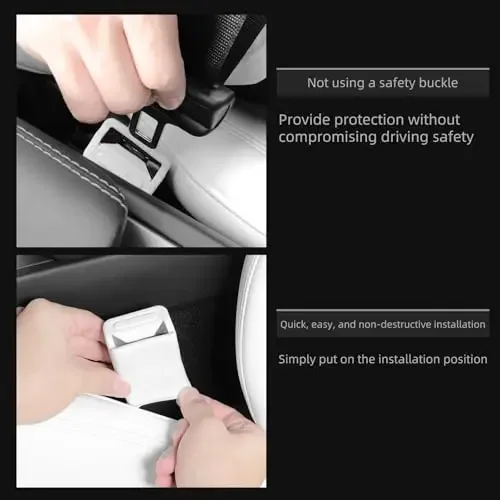 5-Pack Silicone Seatbelt Buckle Protector Covers For Car Interior – Black, Easy Snap-On Installation, Safety Without Compromise
5-Pack Silicone Seatbelt Buckle Protector Covers For Car Interior – Black, Easy Snap-On Installation, Safety Without Compromise