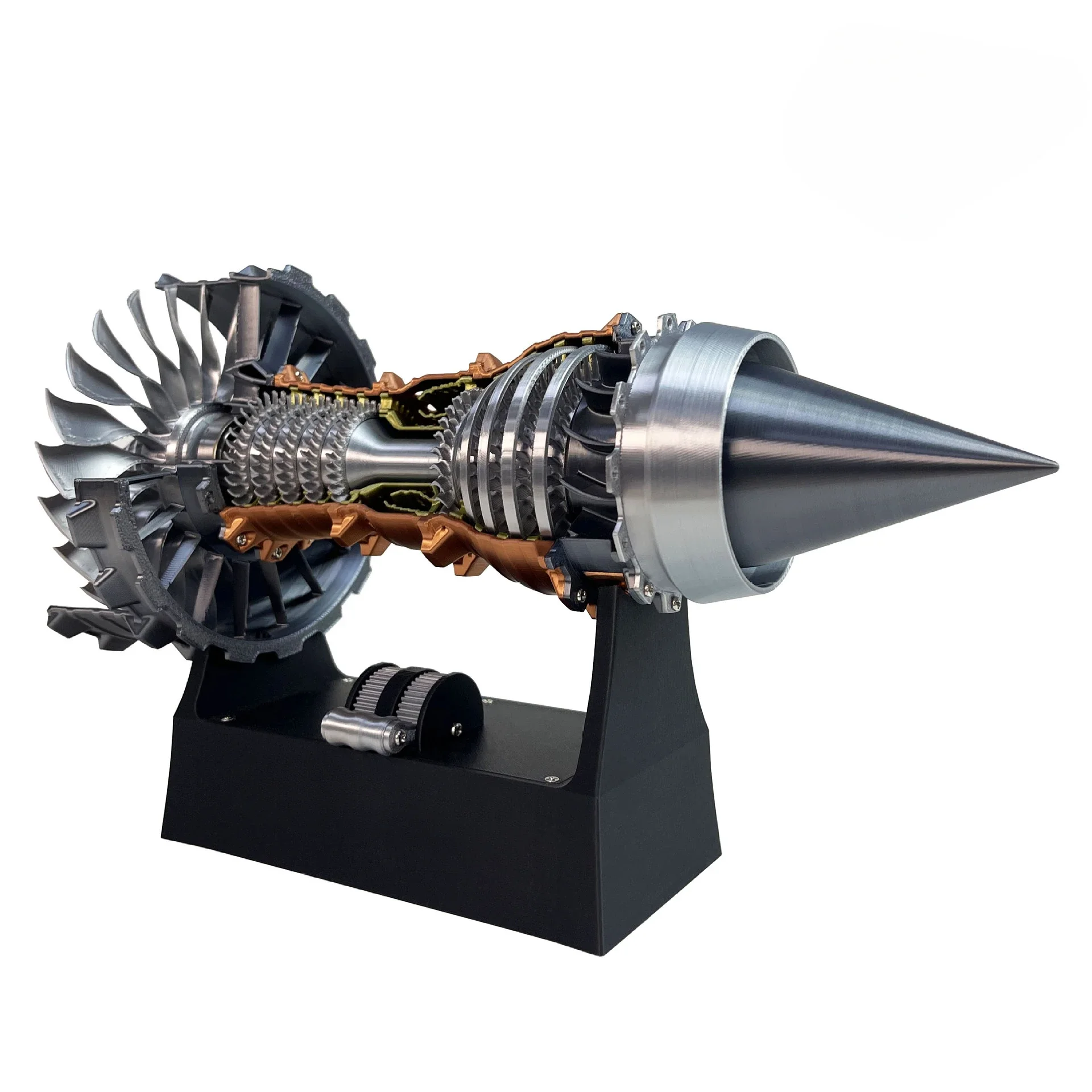 Aircraft turbofan engine model mini science experiment jet engine can be started
Aircraft turbofan engine model mini science experiment jet engine can be started