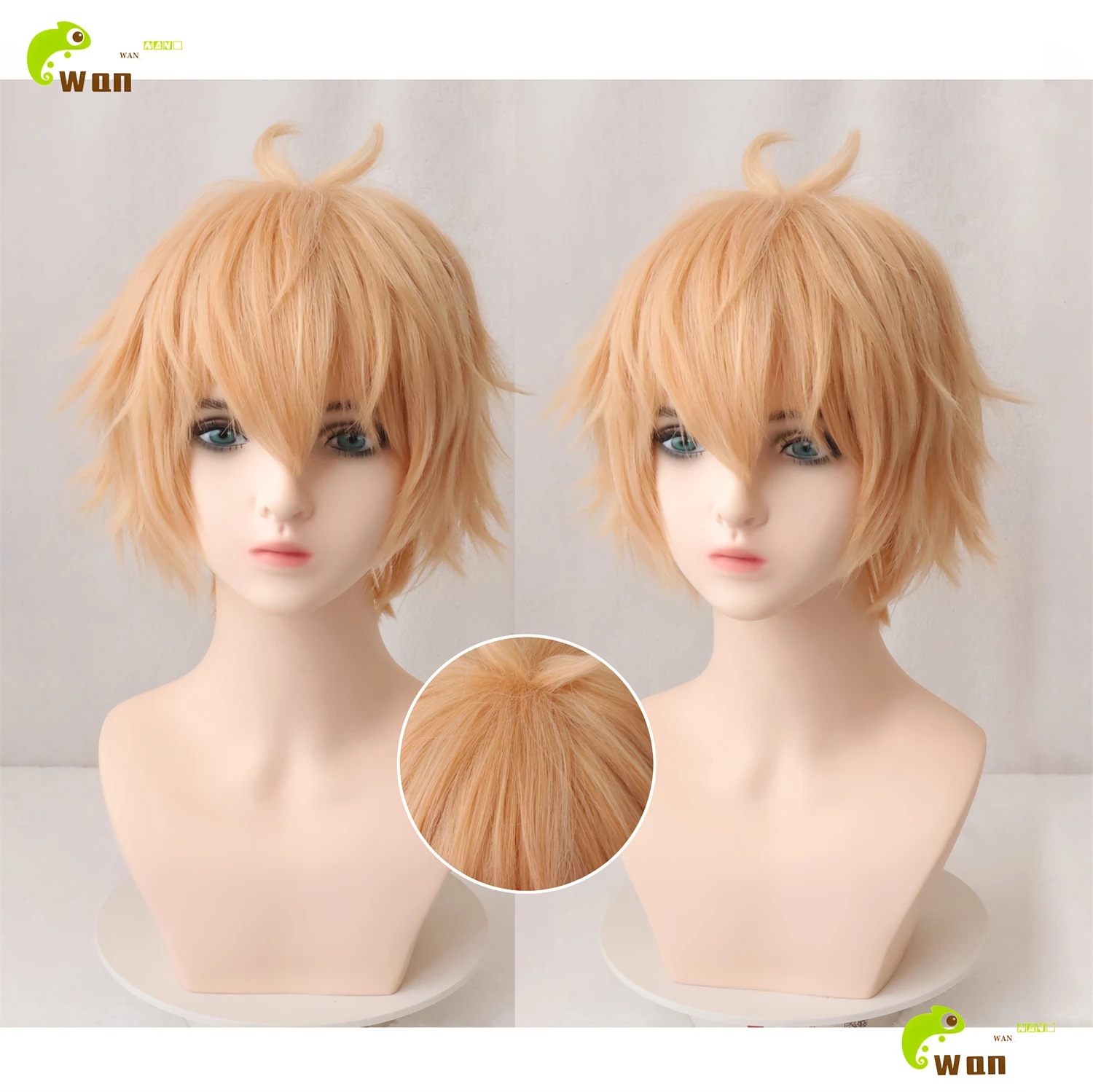Anime Denji Cosplay Wig 30cm Short Wigs Orange Golden Heat Resistant Synthetic Hair Halloween
Anime Denji Cosplay Wig 30cm Short Wigs Orange Golden Heat Resistant Synthetic Hair Halloween