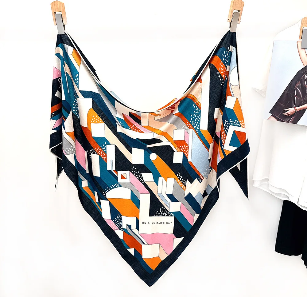 Triangle Designer Shawl Women Hand Rolled Scarf Silk Wool Blend Mother lover Christmas Gift Head Bag Accessories
Triangle Designer Shawl Women Hand Rolled Scarf Silk Wool Blend Mother lover Christmas Gift Head Bag Accessories