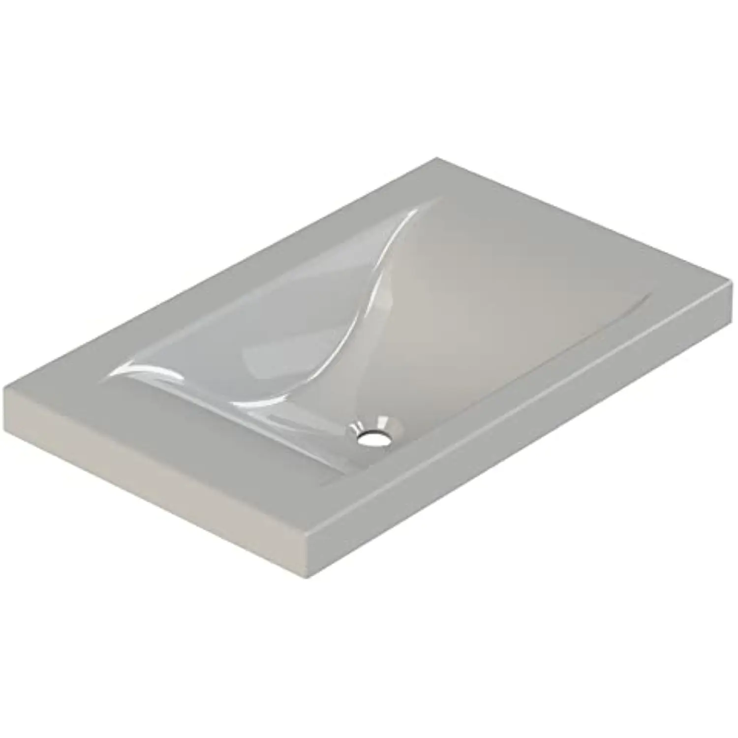 Liftbridge Kitchen & Bath 31 in. W x 19 in. D x 5 in. H Siena White Cultured Marble Top Sink with optional faucet drill-out gui
Liftbridge Kitchen & Bath 31 in. W x 19 in. D x 5 in. H Siena White Cultured Marble Top Sink with optional faucet drill-out gui