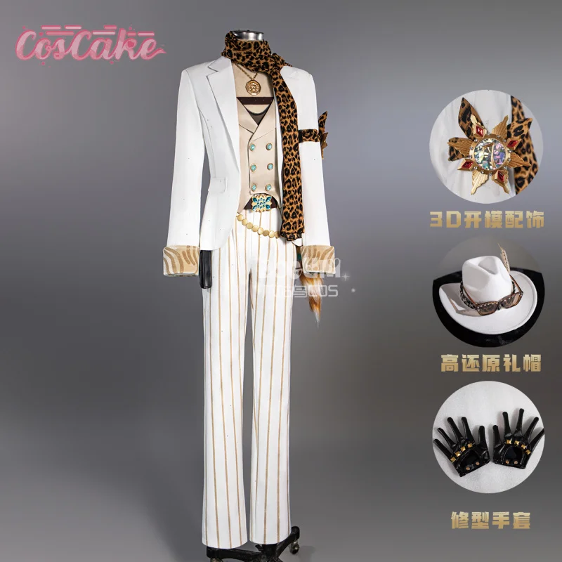 Identity V Prospector Cosplay Costume Norton Campbell Uniform Hat Glasses Gambler in The Spotlight Halloween Women Men Props
Identity V Prospector Cosplay Costume Norton Campbell Uniform Hat Glasses Gambler in The Spotlight Halloween Women Men Props