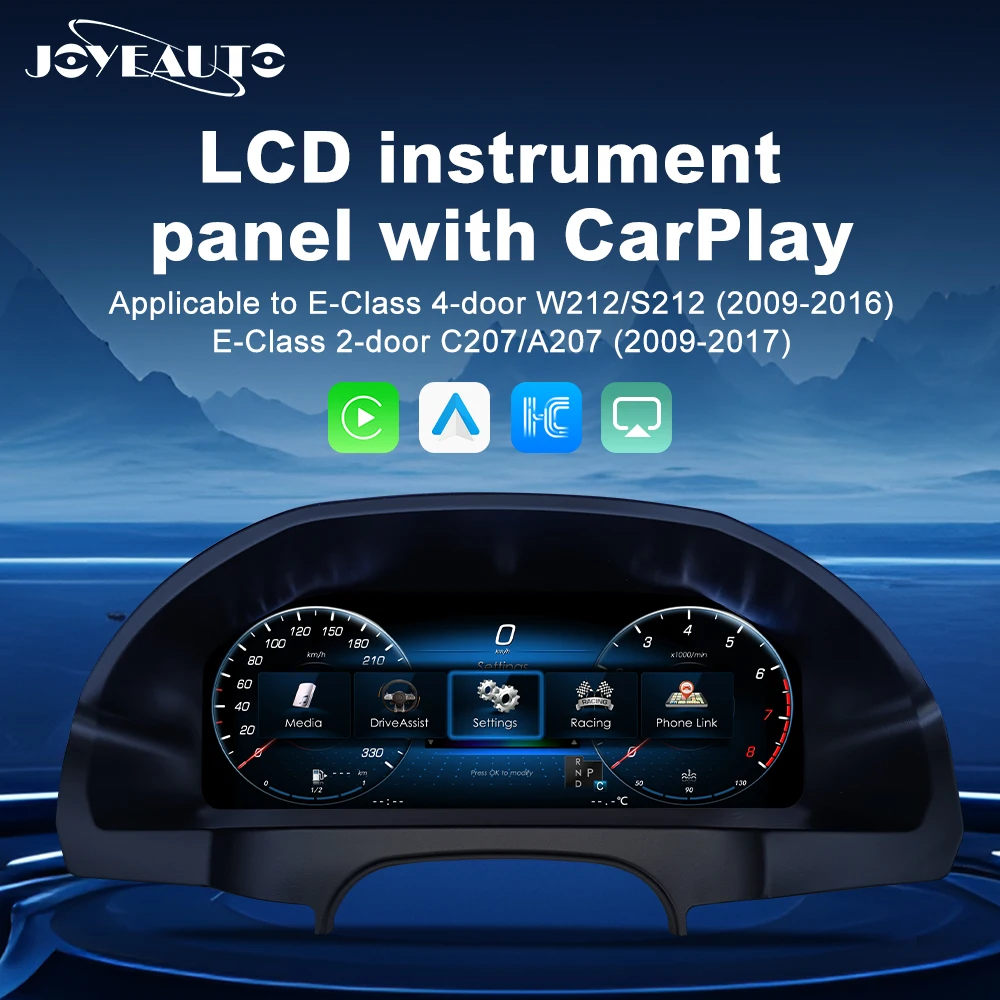 12.3"LCD Digital Instrument Panel for Mercedes Class E W212/S212 C207/A207 Dashboard Odometer Speedometer VirtualCluster CarPlay
12.3"LCD Digital Instrument Panel for Mercedes Class E W212/S212 C207/A207 Dashboard Odometer Speedometer VirtualCluster CarPlay