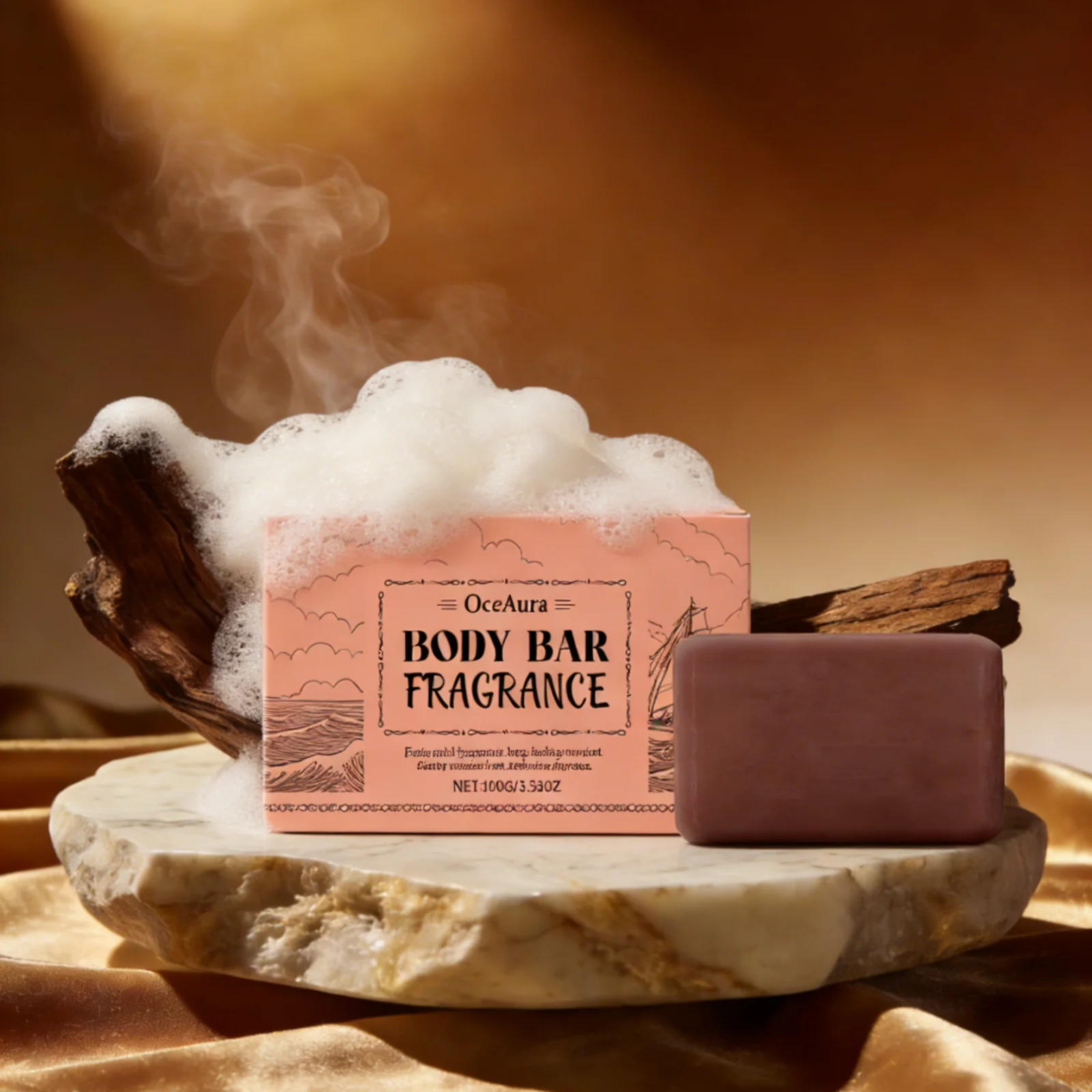 OceAura Body Soap Bar Fragrance Sandalwood Oil Long Lasting Improve Dryness Natural Organic Coconut Oil Scented Bath Soaps 100g
OceAura Body Soap Bar Fragrance Sandalwood Oil Long Lasting Improve Dryness Natural Organic Coconut Oil Scented Bath Soaps 100g