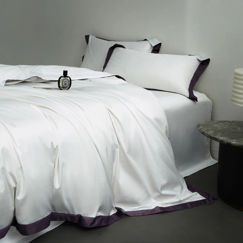 White Egyptian Cotton Bedding Set Luxury Hotel Style Home Textile Solid Color Quilt Cover Fitted Sheet Pillowcases Bedspread
White Egyptian Cotton Bedding Set Luxury Hotel Style Home Textile Solid Color Quilt Cover Fitted Sheet Pillowcases Bedspread