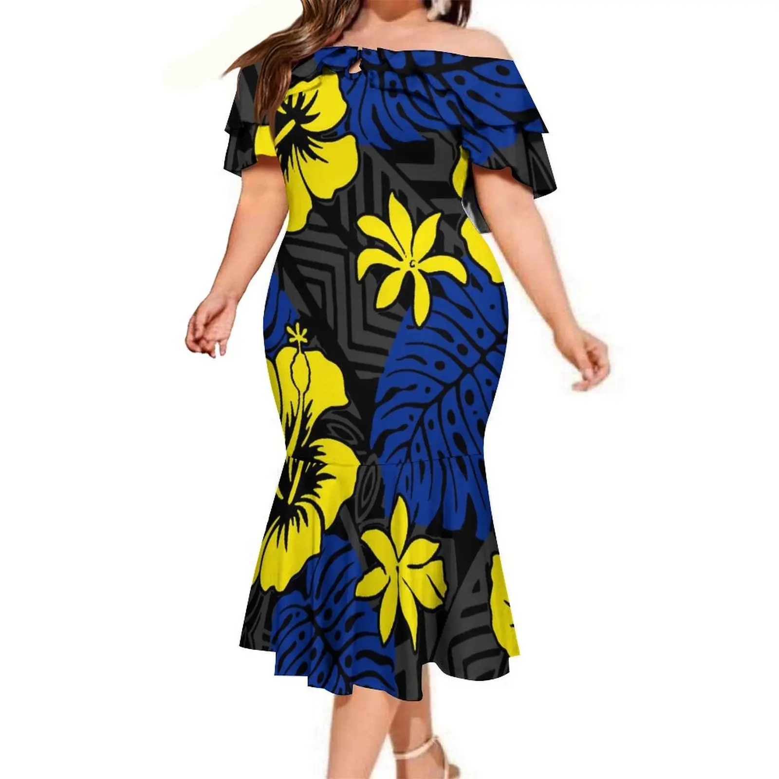 A Custom-Made One-Shoulder Fishtail Dress For Women From A Polynesian Island Featuring A Fashionable And Sexy Long Dress
A Custom-Made One-Shoulder Fishtail Dress For Women From A Polynesian Island Featuring A Fashionable And Sexy Long Dress