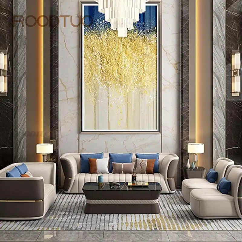 Italian Light Luxury Leather Sofa Model House Designer Economic Furniture And Sofas Living Room American Leather Sofa
Italian Light Luxury Leather Sofa Model House Designer Economic Furniture And Sofas Living Room American Leather Sofa