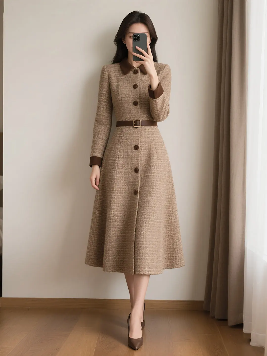 Женская юбка трапециевидной формы Ele Retro, осень-зима, новая юбка трапециевидной формы с высокой талией, длинная свеч, удобная модная женская одежда для поездок на работу...
Женская юбка трапециевидной формы Ele Retro, осень-зима, новая юбка трапециевидной формы с высокой талией, длинная свеч, удобная модная женская одежда для поездок на работу...