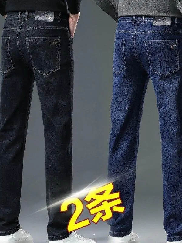 Мужские джинсы с высокой талией, утепленные, эластичные, прямого кроя, повседневные, деловые, больших размеров, длинные брюки для мужчин, осень-зима
Мужские джинсы с высокой талией, утепленные, эластичные, прямого кроя, повседневные, деловые, больших размеров, длинные брюки для мужчин, осень-зима