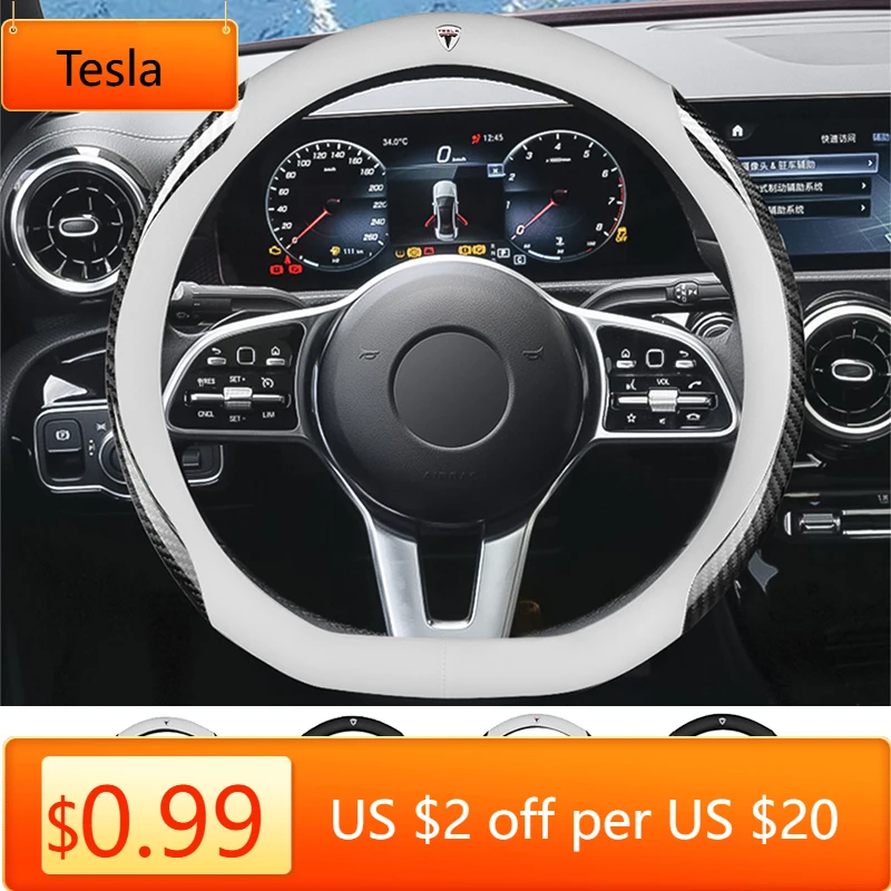 Нескользящий защитный чехол на руль автомобиля Tesla, аксессуары для Tesla Model 3 Y S X Roadster Cybertruck Juguete SpaceX
Нескользящий защитный чехол на руль автомобиля Tesla, аксессуары для Tesla Model 3 Y S X Roadster Cybertruck Juguete SpaceX