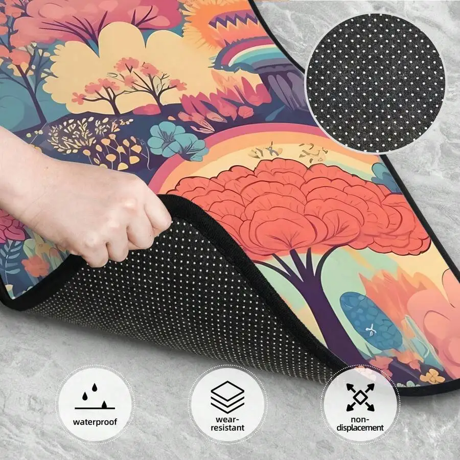 Colorful Rainbow Tree Flower Design 4-Piece Car Floor Mats For Sedan Truck SUV
Colorful Rainbow Tree Flower Design 4-Piece Car Floor Mats For Sedan Truck SUV