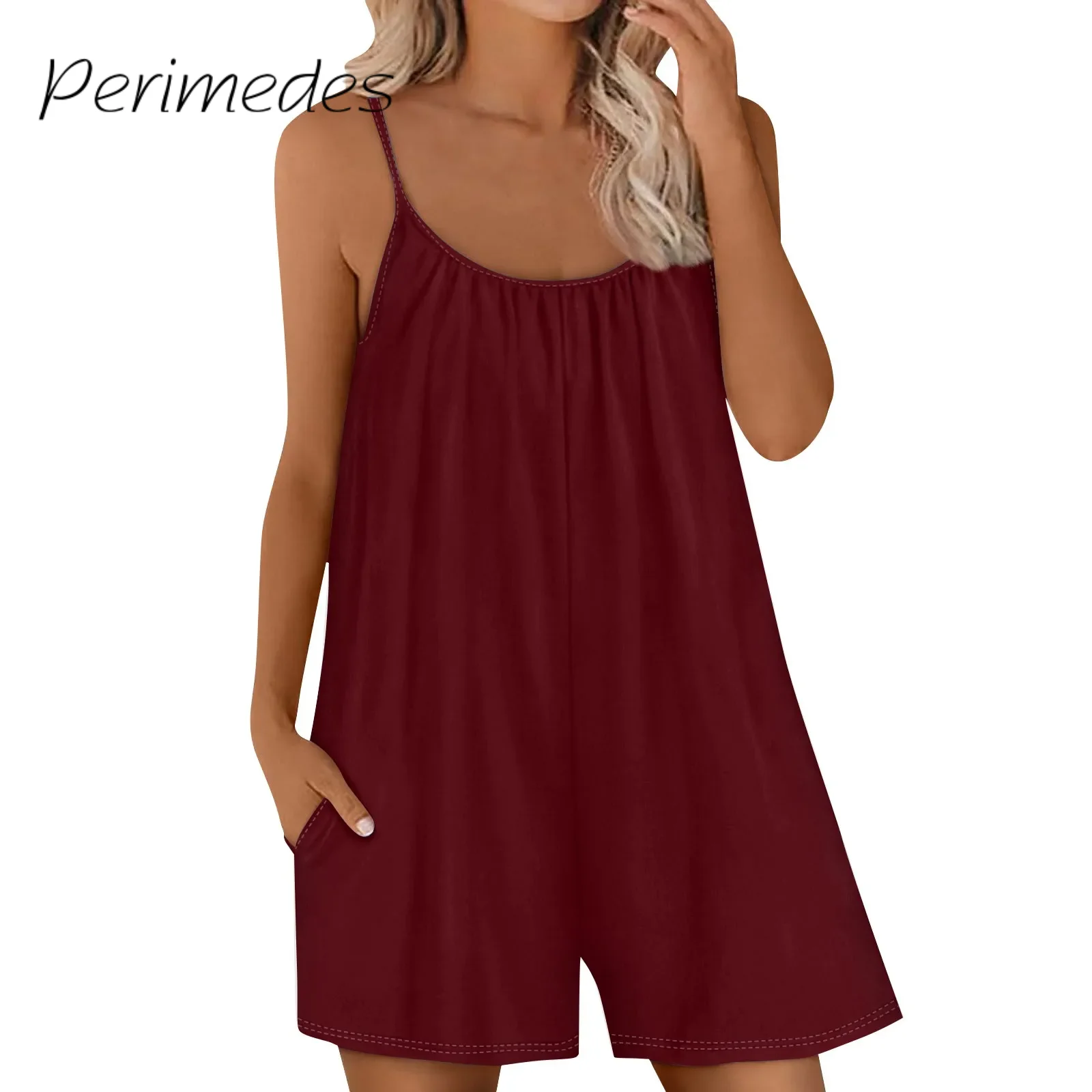 Jumpsuit Casual Crewneck Sleeveless Women's Long Rompers Tie Knot Summer Jumpsuits With Pockets Pleated silkie dress 2024
Jumpsuit Casual Crewneck Sleeveless Women's Long Rompers Tie Knot Summer Jumpsuits With Pockets Pleated silkie dress 2024