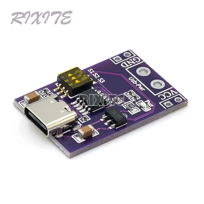 Type-C QC AFC PD2.0 PD3.0 To DC Spoof Scam Fast Charge Trigger Polling Detector USB-PD Notebook Power Supply Change Board Module
Type-C QC AFC PD2.0 PD3.0 To DC Spoof Scam Fast Charge Trigger Polling Detector USB-PD Notebook Power Supply Change Board Module