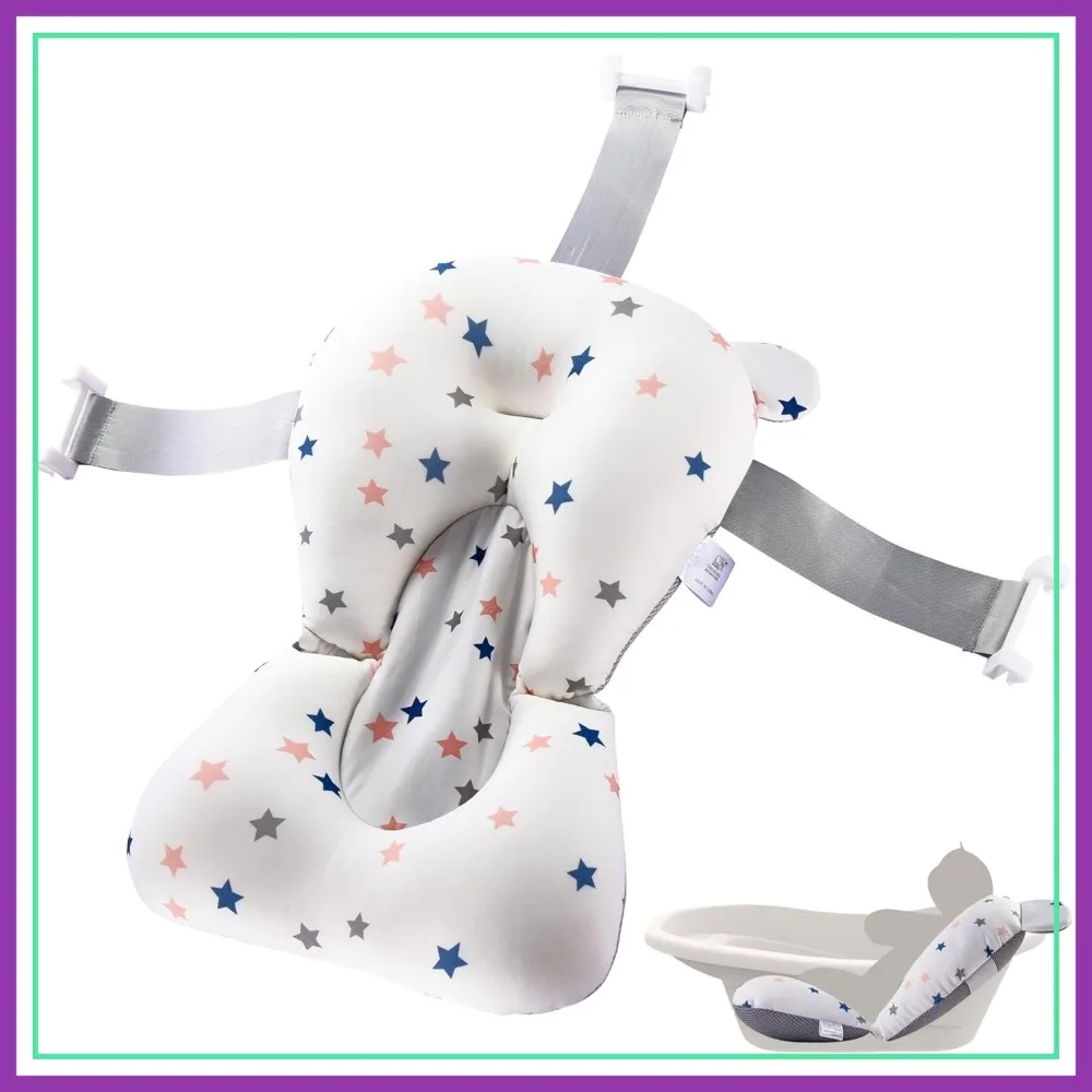Baby Bath Tub Seat Cushion - Sink Bathing Support Mat - Comfort Bathtub Safety Pad - Floating Tub Pillow for Infants
Baby Bath Tub Seat Cushion - Sink Bathing Support Mat - Comfort Bathtub Safety Pad - Floating Tub Pillow for Infants